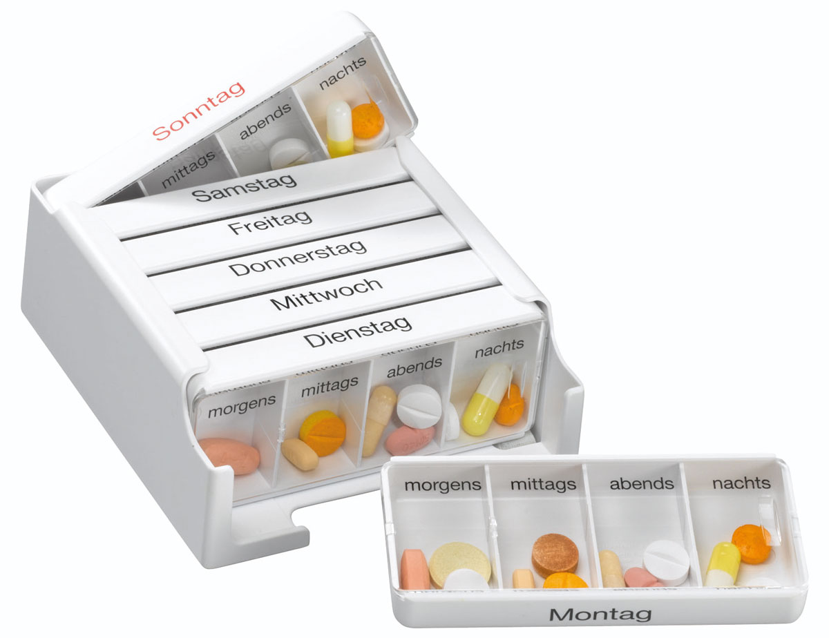 Medikamentendosierer Medi-7, weiß